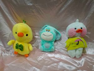 Combo Of 3 Imprted Plushies Toys