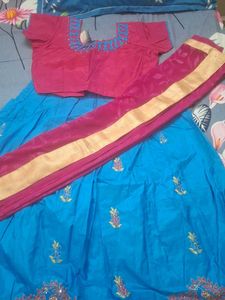 Elegant Blue Lehenga Choli Set