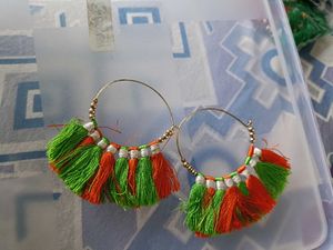 Tri Color Chandbali