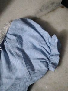 Blue Checkered Top