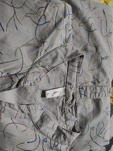 Abstract Print Button-Down Shirt