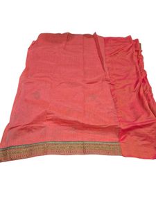 Beautiful Orange Embroidery Saree
