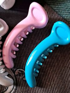 Combo Of  7 Pc Hair Clutcher  And 1 Rubber Band