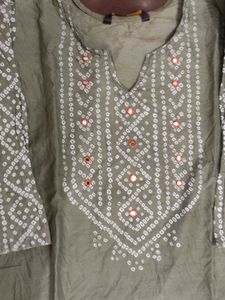 Olive Green Kurta