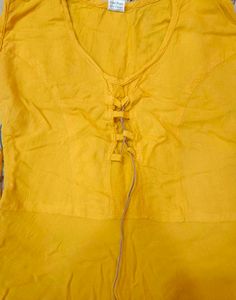 Mustard Boho Dress with Feather Detail