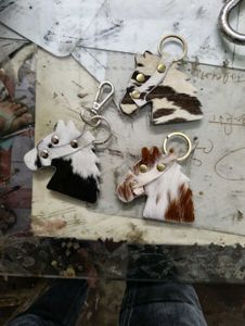 Leather Horse Keyring