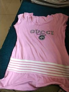 Gucci Pink T-Shirt Dress