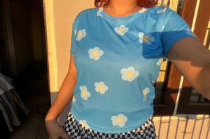 Floral basic top💙