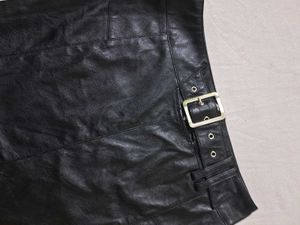 Black Belted Mini Skirt