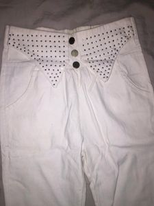 White Bootcut Pant