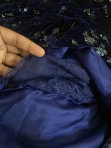 Elegant Blue Ethnic Gown