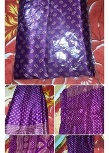 Purple Saree Silk