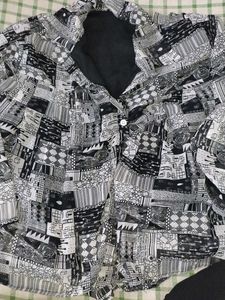 Patterned Black and White Shirt