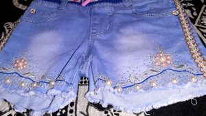 Denim Shorts For Kid Girls