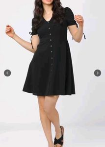 ☁️🌸Black Korean Dress 🎀🌸