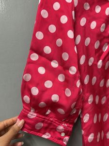 Polka Dots Silk Suit