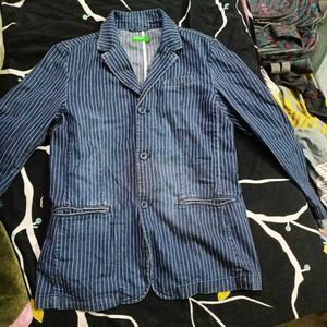 United Colors Of Benetton Boys Navy Blue Coat