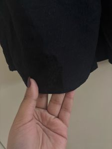 Black Lace Detail Top