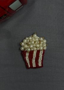 Handmade Beaded Popcorn Patch 🍿