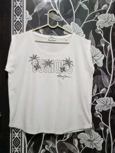 Pepe Jeans White Graphic Tee
