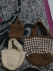 Handmade Crochet Bag Set