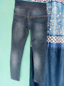 Patched Denim Jeans