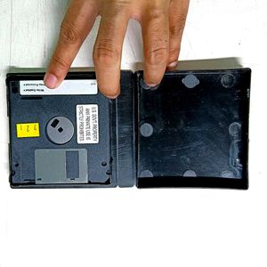 Set Of 4 Vintage Floppy Disk With Box