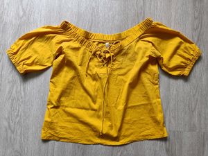 Lee Cooper Off Shoulder Women&#39;s Top Yellow