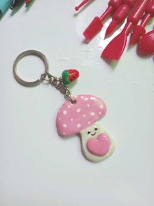 Cute Mushroom Keychain- HANDMADE