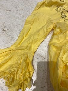 butter yellow indian dress