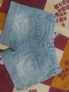 Y2k Low Waist Denim Shorts