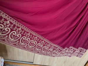 Beautiful Royal Pink Heavy Work Gown