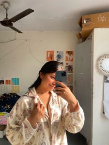 Cute Bear Print Pajama Shirt