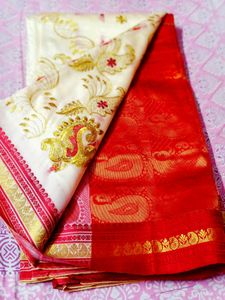 Handloom Pattu Silk Saree With Blouse