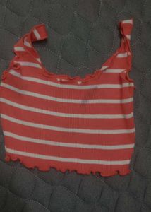 Red And White Striped Tank Top