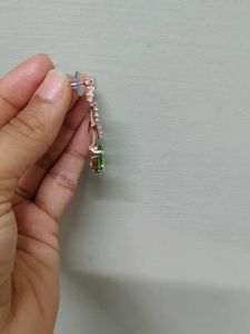 Dangling Green Stone Earrings