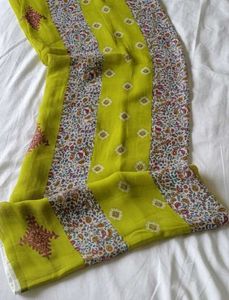 Elegant Green Printed Saree