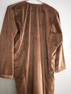 Kashmiri Velvet Phiran with Tilla work