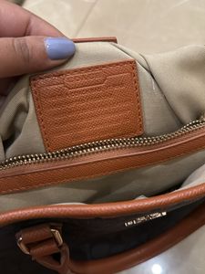 Coach Signature Print Satchel