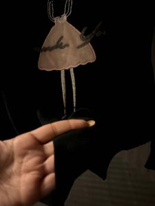 Cute Black Print Sweater🎀♠️