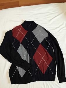 🇦🇮Men Zipper Front Open Full Sleeves Sweater