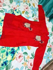 Red Kurta &amp; skirt Set🥳🥳🥳🥳🥳