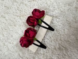 Floral Hair Clips - Set of 2