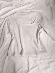 White Cut Out Top 🤍