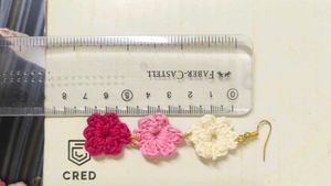 Combo Crochet Earrings + Trending Stylish Hair Bow