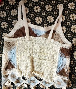 Crochet Patchwork Crop Top