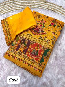 Pure Pashmina Rajwadi Saree