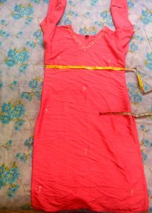 Elegant Peach Kurta