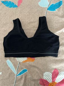 Front Open Bra- Black