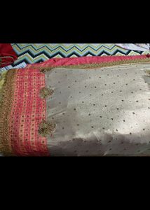 Party Saree Without Blouse